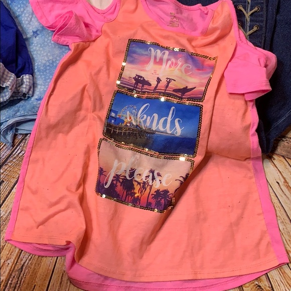 Girls kids mixed clothing lot medium 10/12 6 piece - Picture 3 of 8